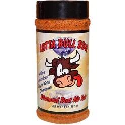 BBQ Sauces, Marinades, Condiments & Seasonings Lotta Bull BBQ Diamond Dust Rib Rub BBQ Seasoning 14 Oz.
