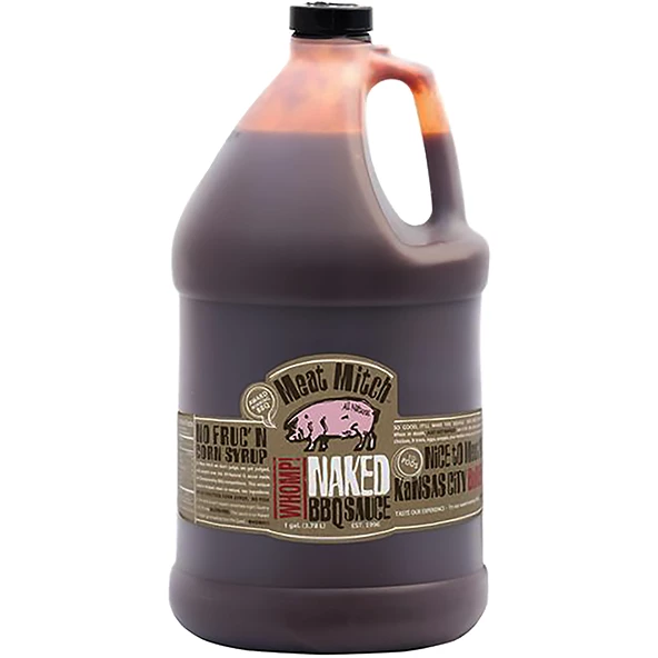 Meat Mitch Naked BBQ Sauce 1 Gallon - All-Natural, Gluten-Free BBQ Sauce for Grilling & Smoking 1 BBQ Sauces, Marinades, Condiments & Seasonings Meat Mitch Naked BBQ Sauce 1 Gallon
