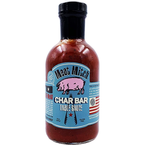 Meat Mitch Char Bar Table Sauce 19 Oz. - Award-Winning BBQ Sauce, Marinade, & Condiment 1 Meat Mitch Char Bar Table Sauce 19 Oz. BBQ Sauces, Marinades, Condiments & Seasonings