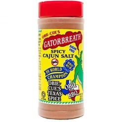 BBQ Sauces, Marinades, Condiments & Seasonings Obie-Cue's Gatorbreath Spicy Cajun Salt 14 Oz.
