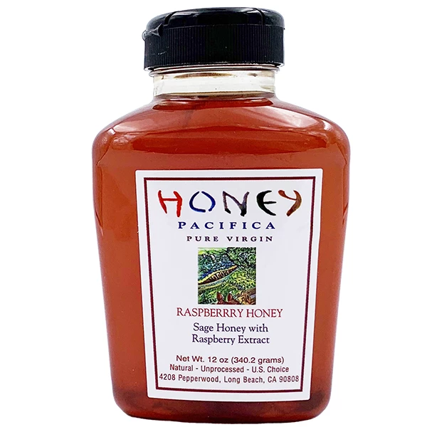 Honey Pacifica Raspberry Flavored Honey 12 Oz. Salts - Premium BBQ Seasoning & Condiment 1 Honey Pacifica Pacifica Raspberry Flavored Honey 12 Oz. Salts