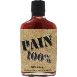 Spicin' Foods Pain 100% Hot Sauce 7.5 Oz. BBQ Sauces, Marinades, Condiments & Seasonings