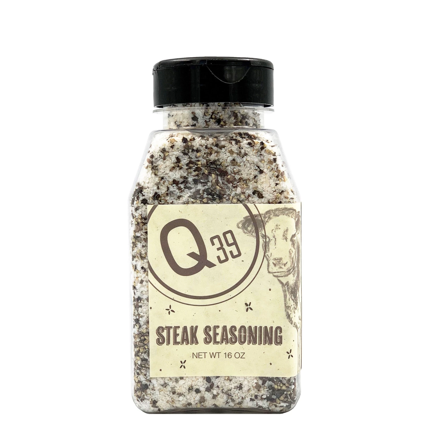Q39 Steak Rub 16 Oz - Premium BBQ Seasoning for Grilling, Smoking & Roasting 1 Q39 Steak Rub 16 Oz.