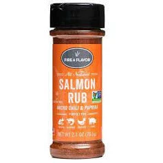 BBQ Sauces, Marinades, Condiments & Seasonings Fire & Flavor Salmon Rub 2.7 Oz.