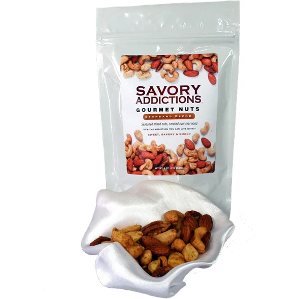 Savory Addictions Gourmet Nuts Original Blend 14 Oz - BBQ Sauces, Marinades, Condiments & Seasonings 1 BBQ Sauces, Marinades, Condiments & Seasonings Savory Addictions Gourmet Nuts Original Blend 14 Oz.