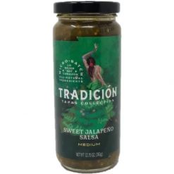 Spicin' Foods BBQ Sauces, Marinades, Condiments & Seasonings TRADICIÓN Sweet Jalapeño Salsa 12.75 Oz.
