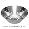 Outdoor Home Big Green Egg Stainless Steel Fire Bowl- Large Egg