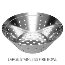Outdoor Home Big Green Egg Stainless Steel Fire Bowl- Large Egg