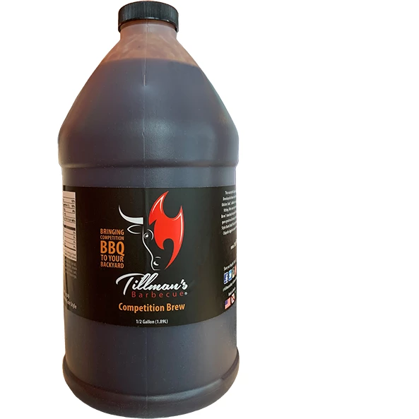 Tillman's Competition Brew BBQ Sauce - 1/2 Gallon | Bold & Flavorful BBQ Sauce for Grilling, Smoking, and Marinating 1 Tillman's Barbecue Tillman's Competition Brew BBQ Sauce 1/2 Gallon BBQ Sauces, Marinades, Condiments & Seasonings