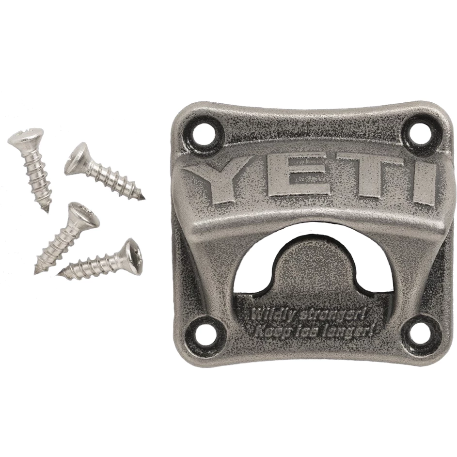 YETI Wall Mount Bottle Opener - Durable Stainless Steel Bottle Opener for BBQ, Outdoor, and Home Use 1 Salts YETI Wall Mount Bottle Opener