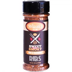 Wassi's Meats BBQ Sauces, Marinades, Condiments & Seasonings Wassi's Rib Rub & Seasoning 4.6 Oz.