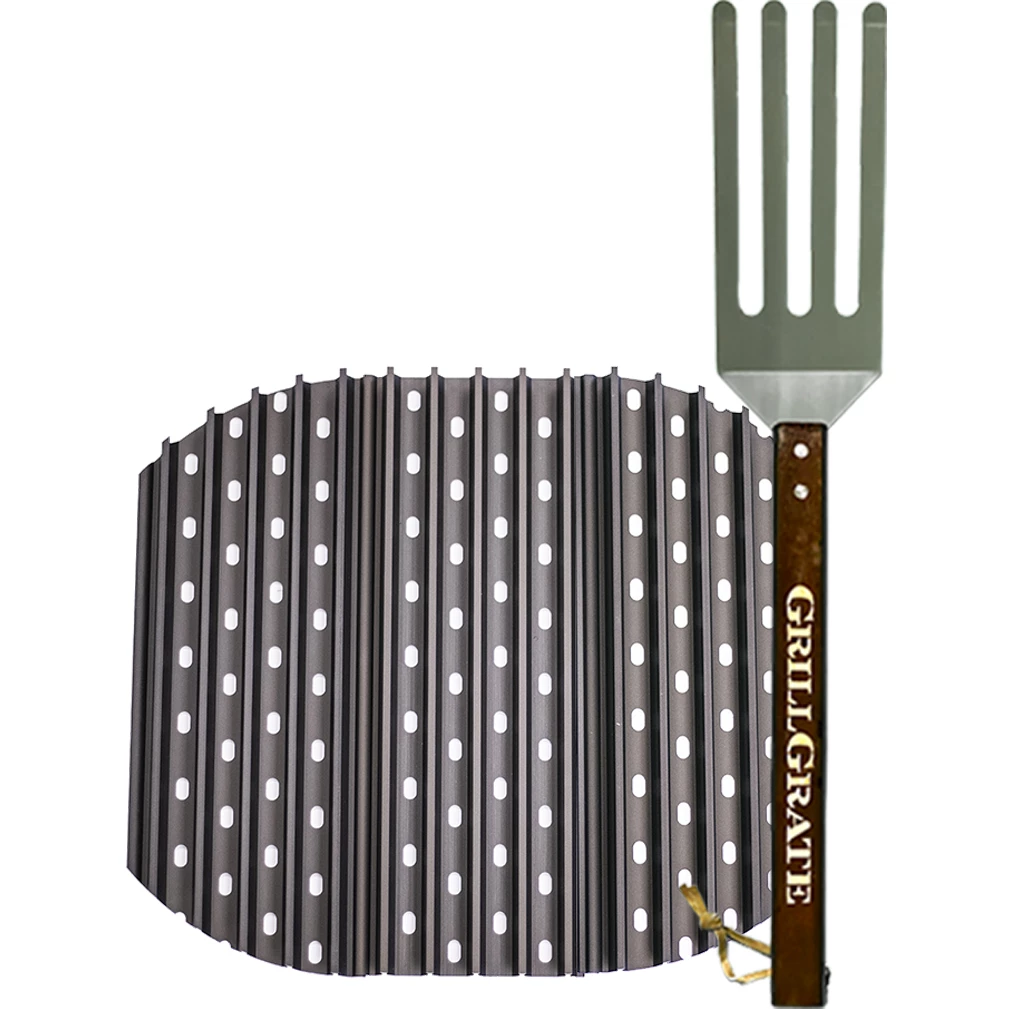 GrillGrate 18" Three Panel Kettle Set - Radius Cut | Premium BBQ Grill Accessory 1 Salts GrillGrate 18" Three Panel Kettle Set- Radius Cut