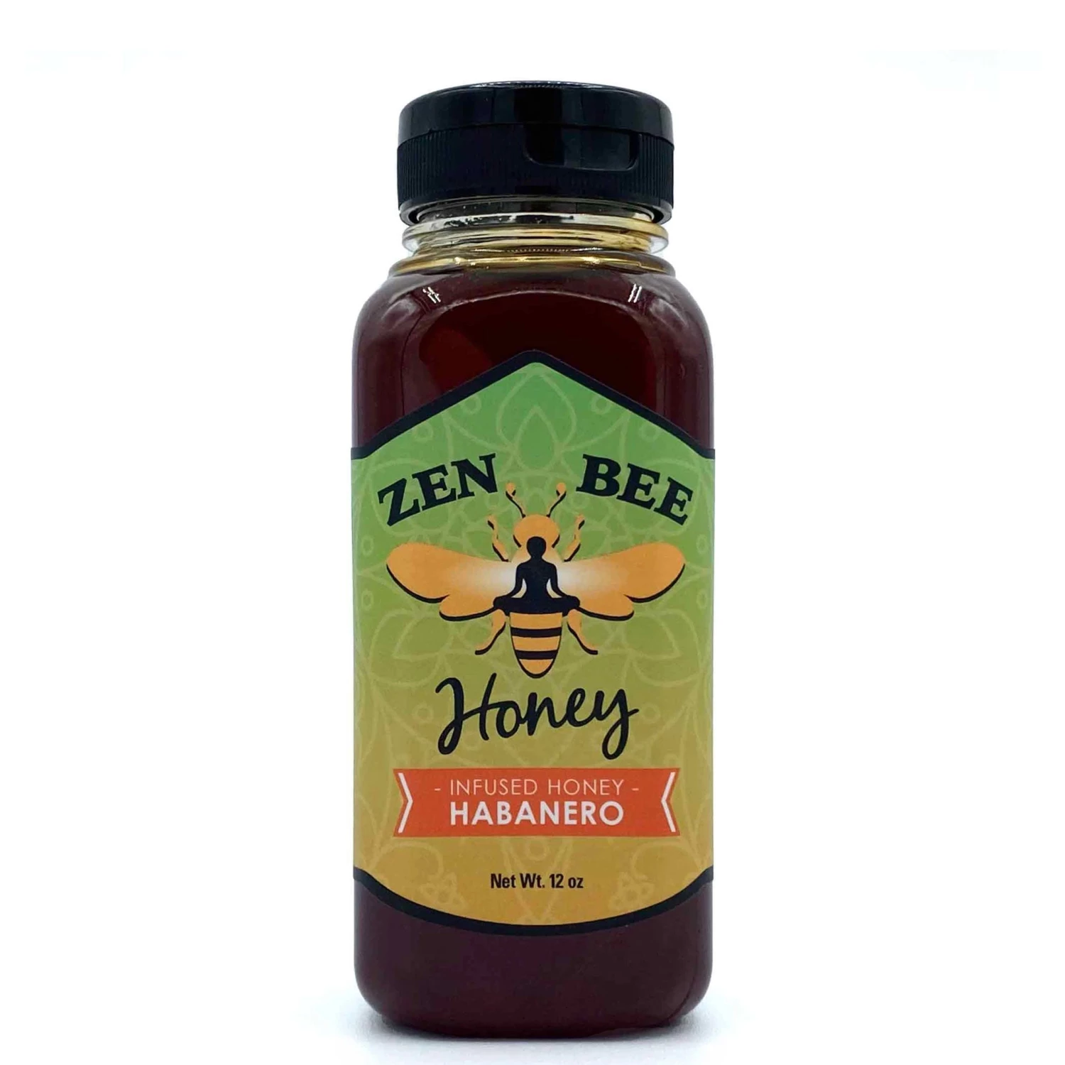 Zen Bee Habanero Infused Honey - 12 Oz | Spicy & Sweet Gourmet Honey for BBQ, Marinades & More 1 Zen Bee Honey Zen Bee Habanero Infused Honey 12 Oz.